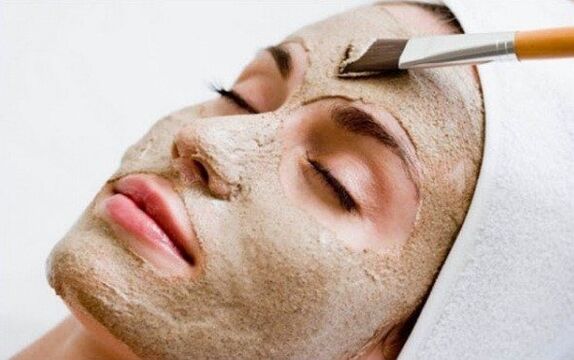 Máscara facial con sementes de linhaça