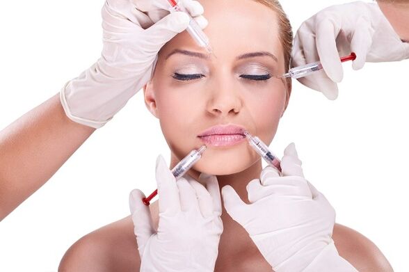Métodos de inxección para o rexuvenecemento da pel facial